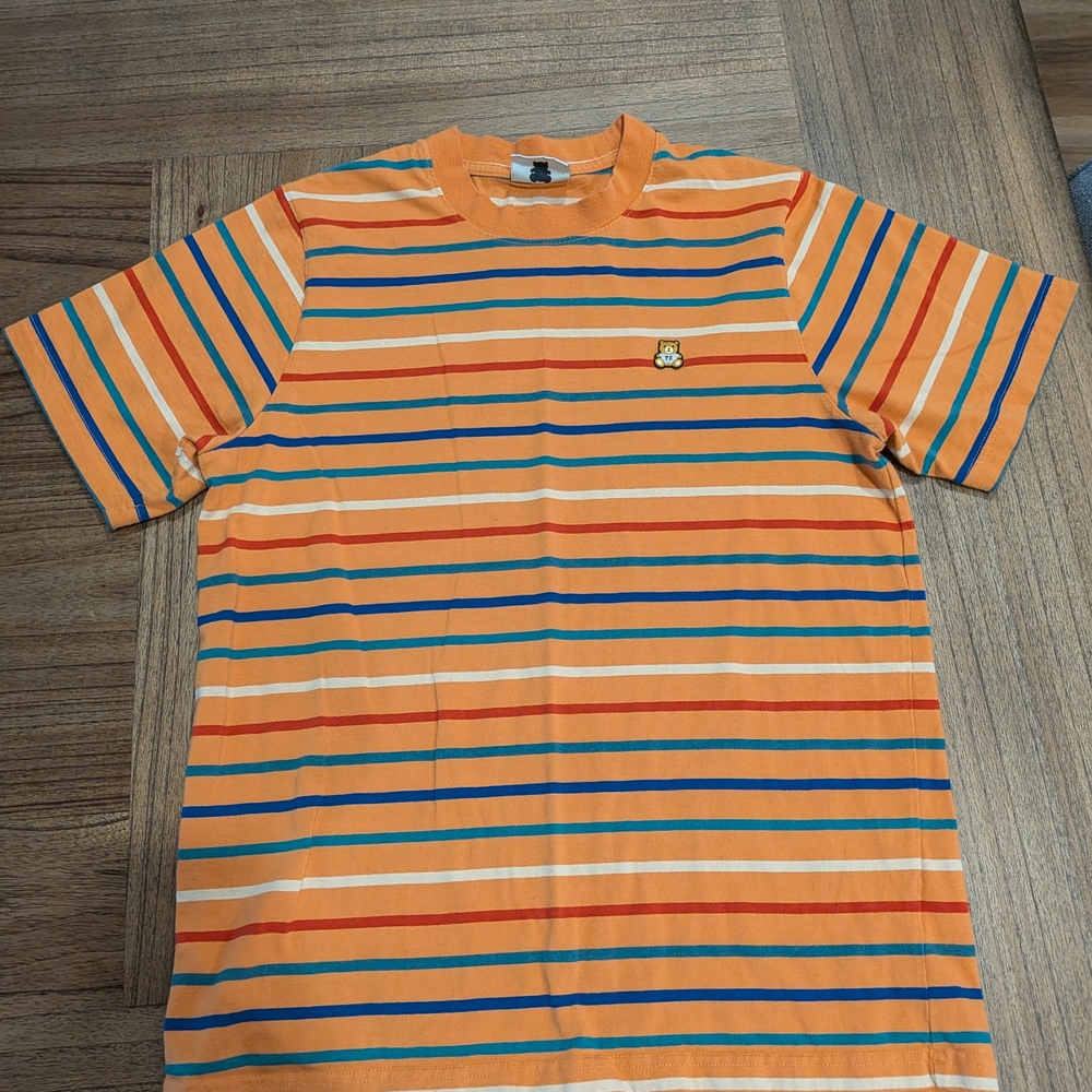 Teddy Fresh Orange and Blue Striped Tee
